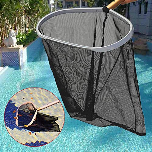 housesweet Swimming Pool Leaf Debris Skimmer Cleaner Mesh Net Skimmer Swimming Pool Cleaning Tool Black
