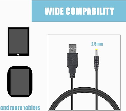 Miniatura 3 de CJP-Geek Cargador de cable USB de 5 V de repuesto para tablet Android Sanei N91 N90 N10 N86 N76 N83 Elite