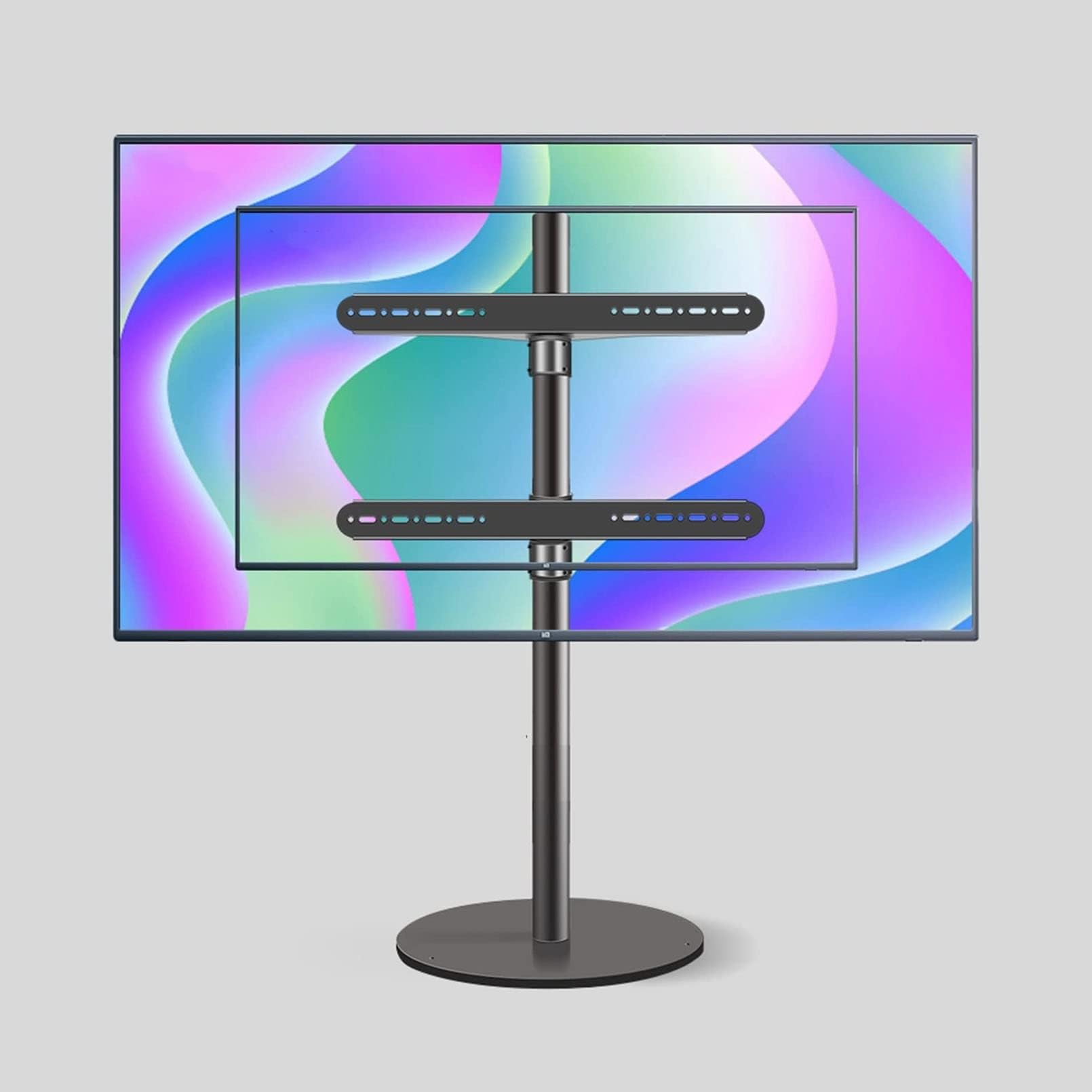 OLSKFUH Lcd Tv Floor Stand - Screen Stand With Swivel And Height Adjustable Suitable For 37-75 Inch Tv Load-Bearing Capacity 45 Kg Maximum 600X600 Mm Multiple Scenes Available,