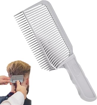 Professional Barber Cutting Comb Professional Styling Fade Comb Barber Fade Comb 1 Pack Curved Positioning Comb for Men Hair Cutting Premium Cutting Comb for Hairdresser Barber Supply Salon Styling Tool for Men Home Hair Salon Beginners Easy to Use