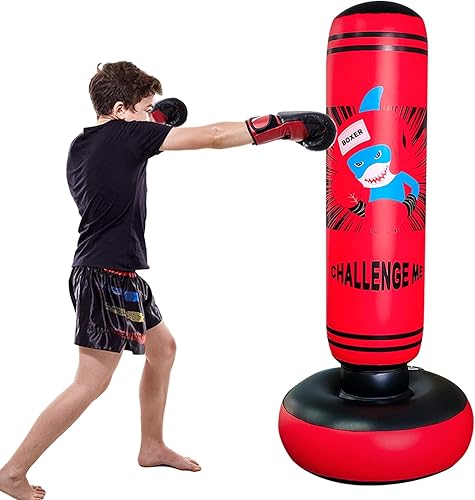 Miniatura 9 de Punching Bag for Kids, Free Standing Boxing Bag for Kids, Kids Pedestal Bags, Taekwondo, De-Stress Boxing Bag for Kids