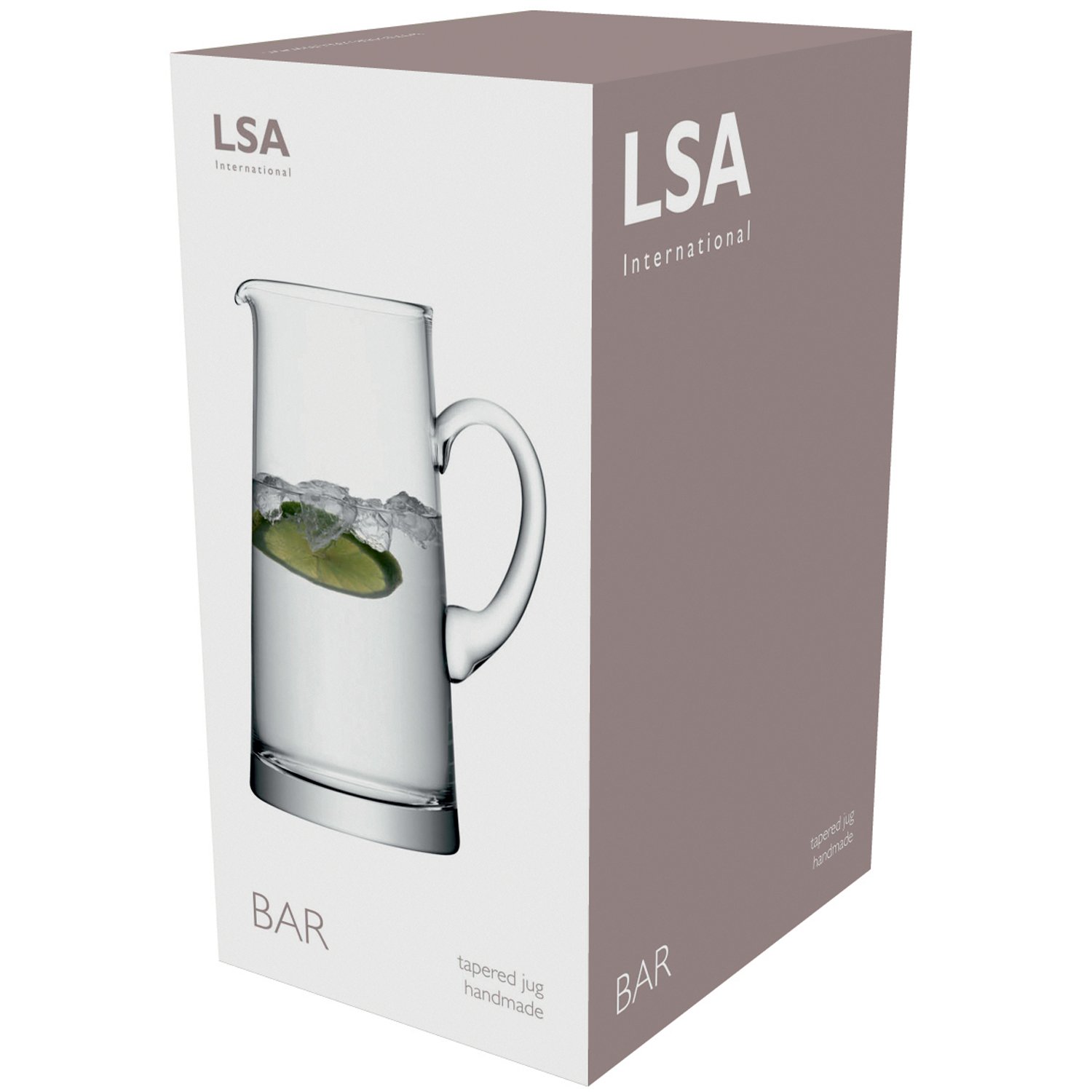 LSA Bar BR15 - Jarra, forma cónica, 1.9 L, transparente