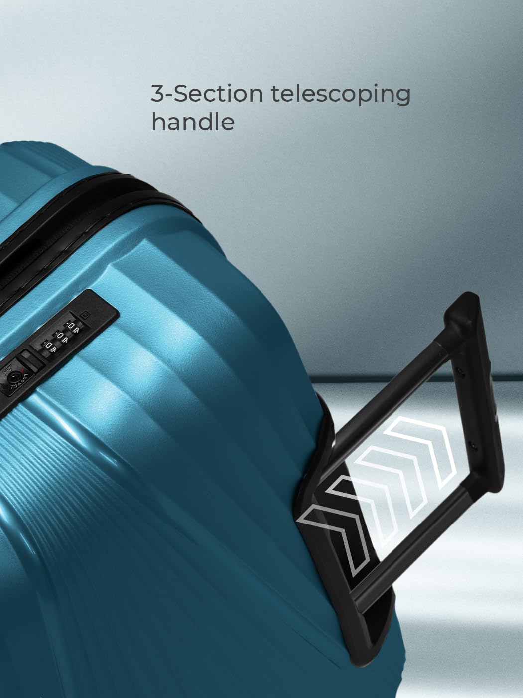 Pactastic Ultraleicht Hartschalen Check-in Koffer | Mittelgroßer Trolley | 45 x 25 x 67 cm | 62 Liter | Polypropylen & TSA | nur 3,08 Kg Collection 02