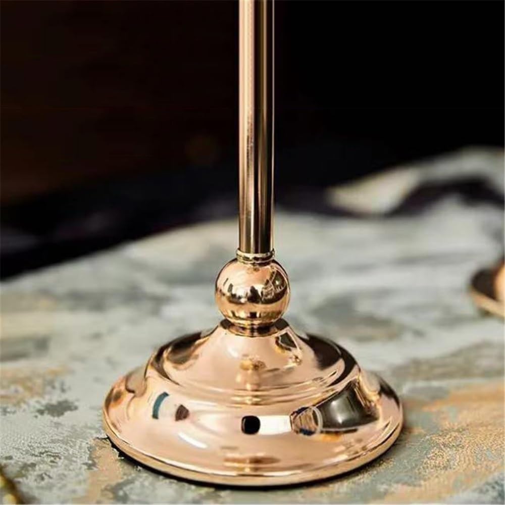 Portavelas Adornos De Decoración Mesa Candelabro Decoración(Amber,Medio)