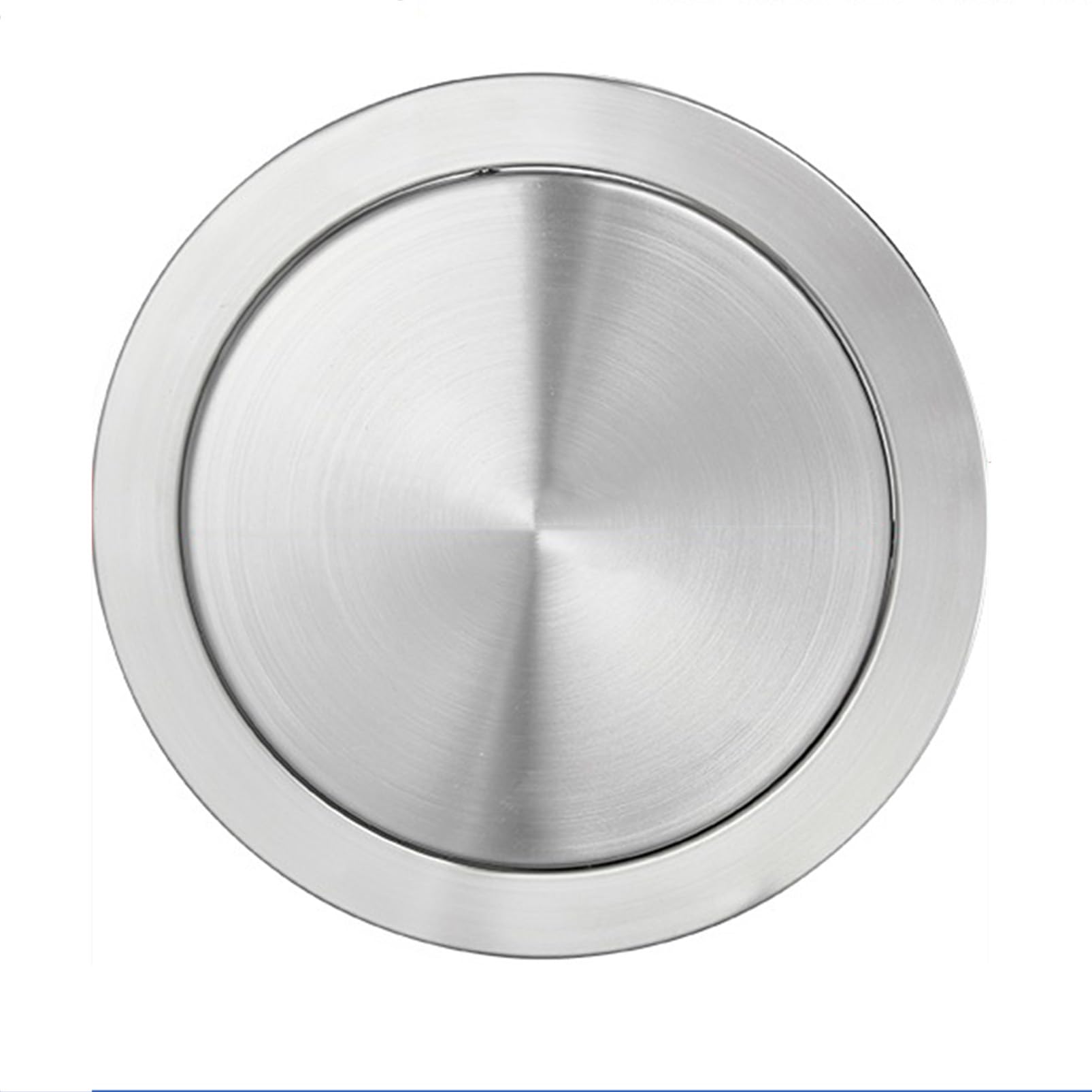 1Pc Built-in Countertop Trash Bin Lid | Recessed Waste Cover for Kitchen & Restaurant | Flexible Swing Grommet Trash Can Lid (Gold)(Silvery)
