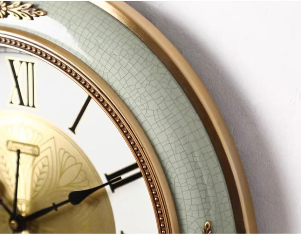 Wall Clock Art Clock Creative Ceramic Clock Wall Clock Living Room Silent Home Stylish Atmospheric Wall Clock Clock for Wall