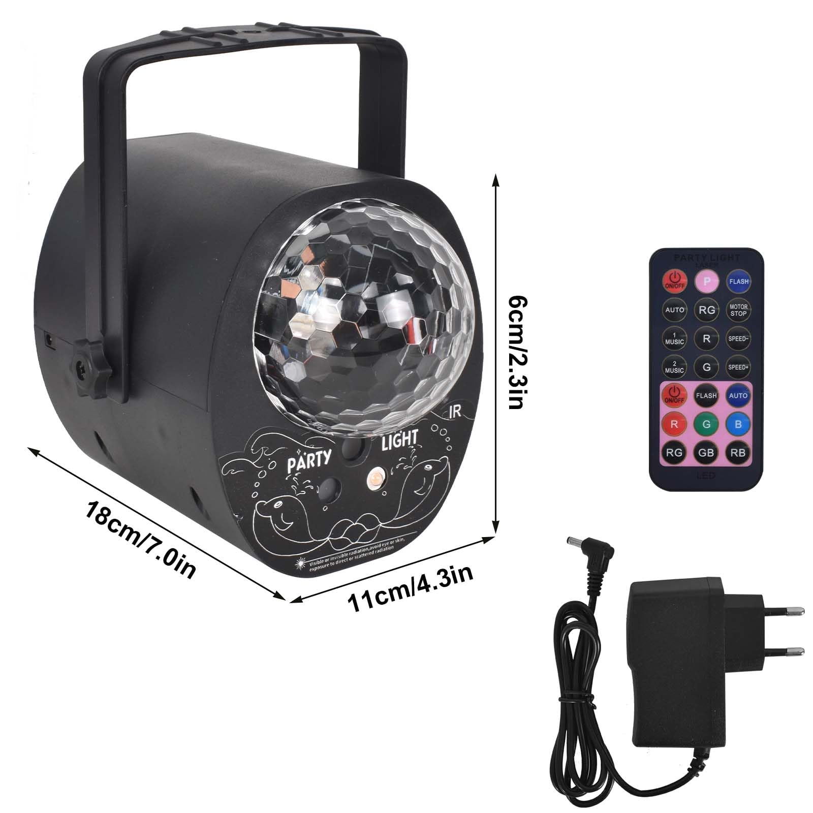 Lampe de scène LED - VBESTLIFE - Boule lumineuse contrôlée par le son Lampe de scène LED - VBESTLIFE - Boule lumineuse contrôlée par le son
