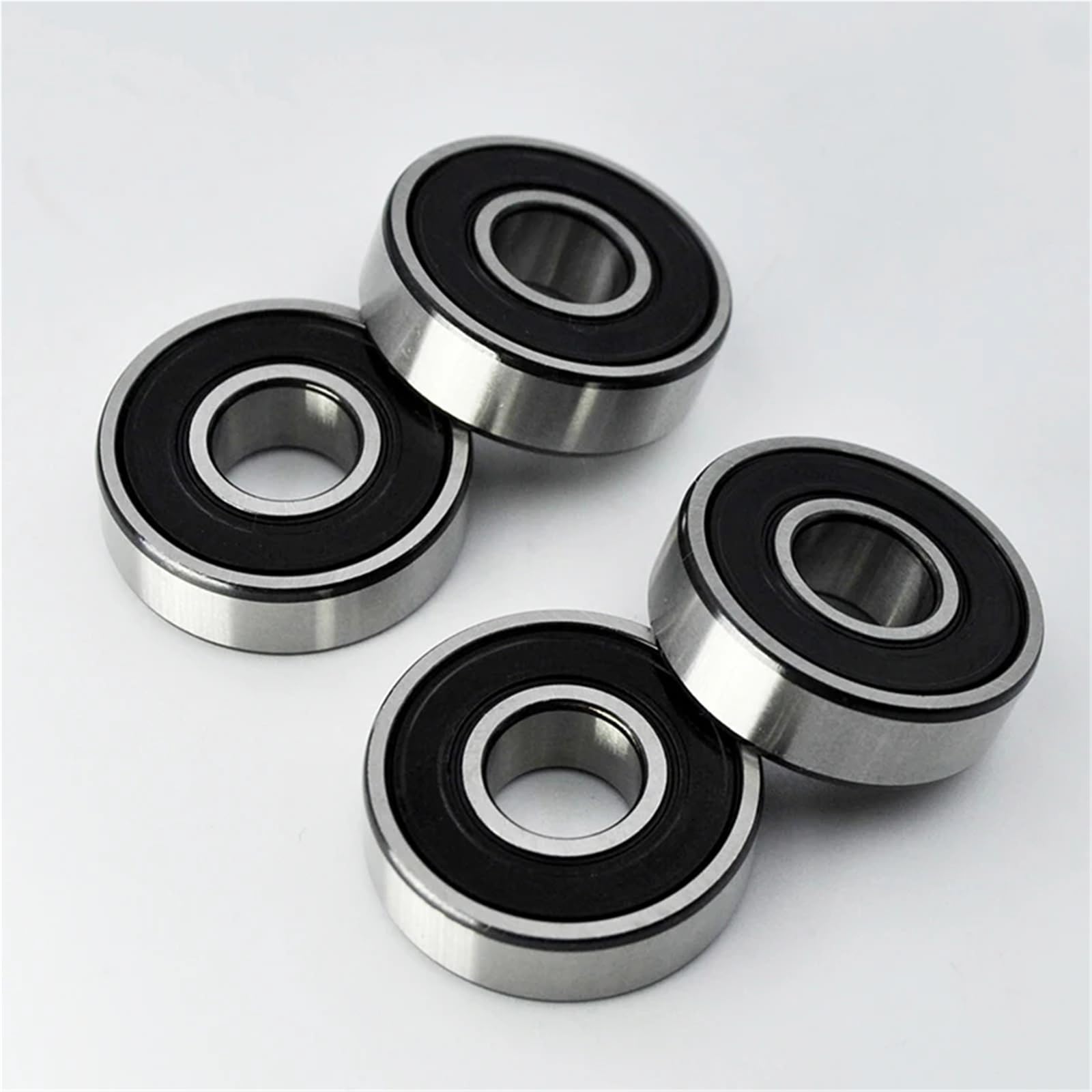 Lot de 10 roulements à billes à rainure profonde en acier chromé 6000 2RS ZZ 10 x 26 x 8 mm 6000RS 6000Z DDU 2Z, diamètre intérieur 10 mm, lot de 10 (6000 2RS Premium)
