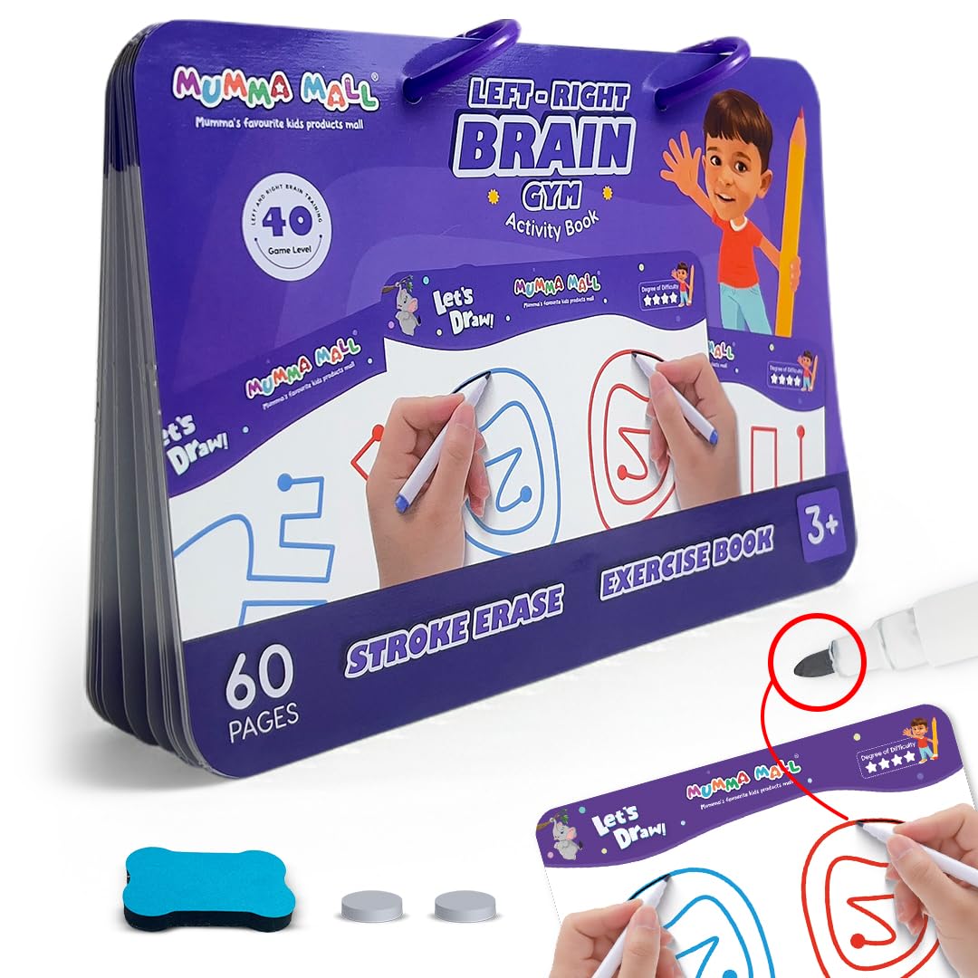 Left & Right Brain Activity buzy Book for kids – Build Focus, Creativity & Hand Coordination for Kids-picture-35