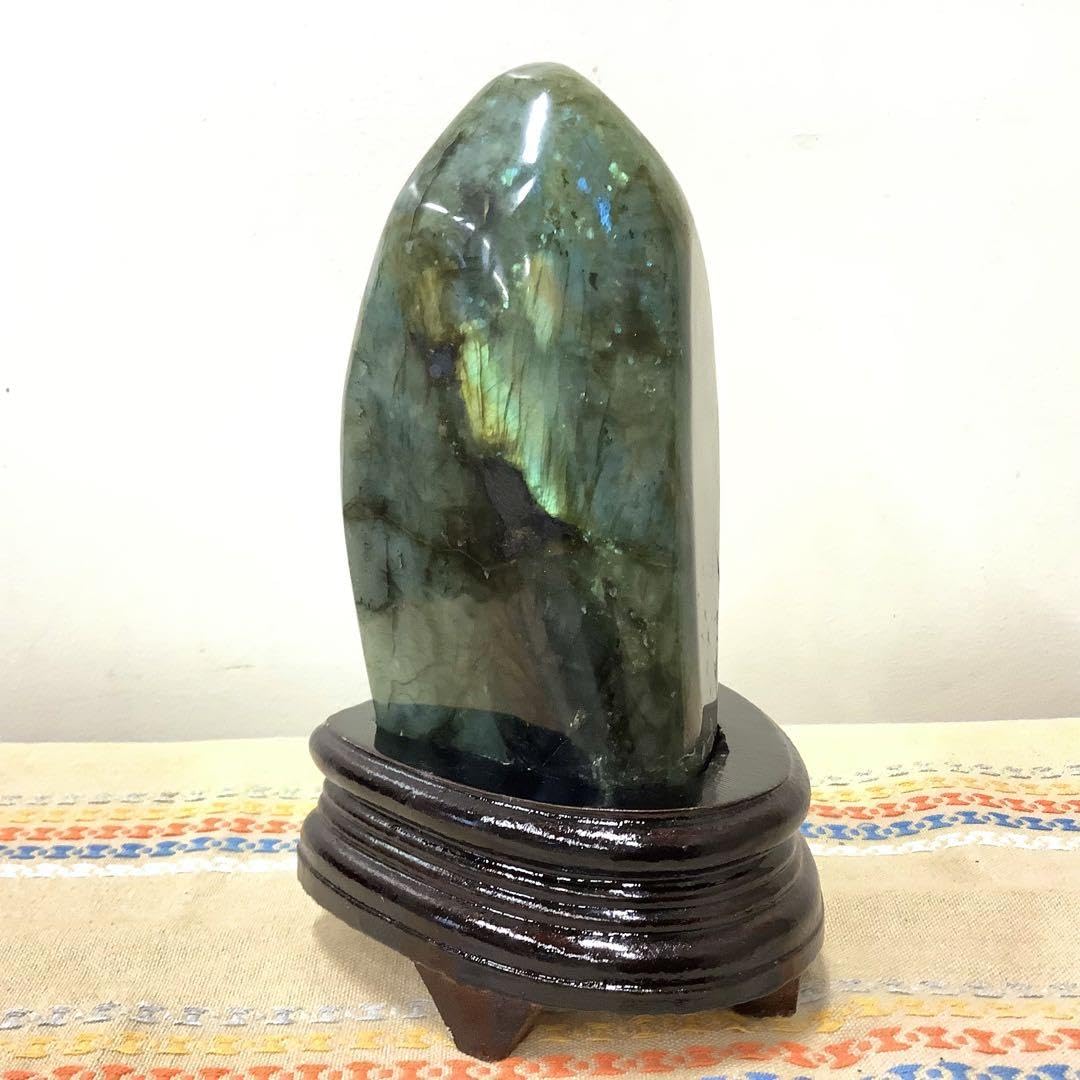 前世の記憶、魂の学び】特大サイズ!天然石 ラブラドライト 原石置き物 前世の記憶、魂の学び】特大サイズ!天然石 ラブラドライト 原石置き物