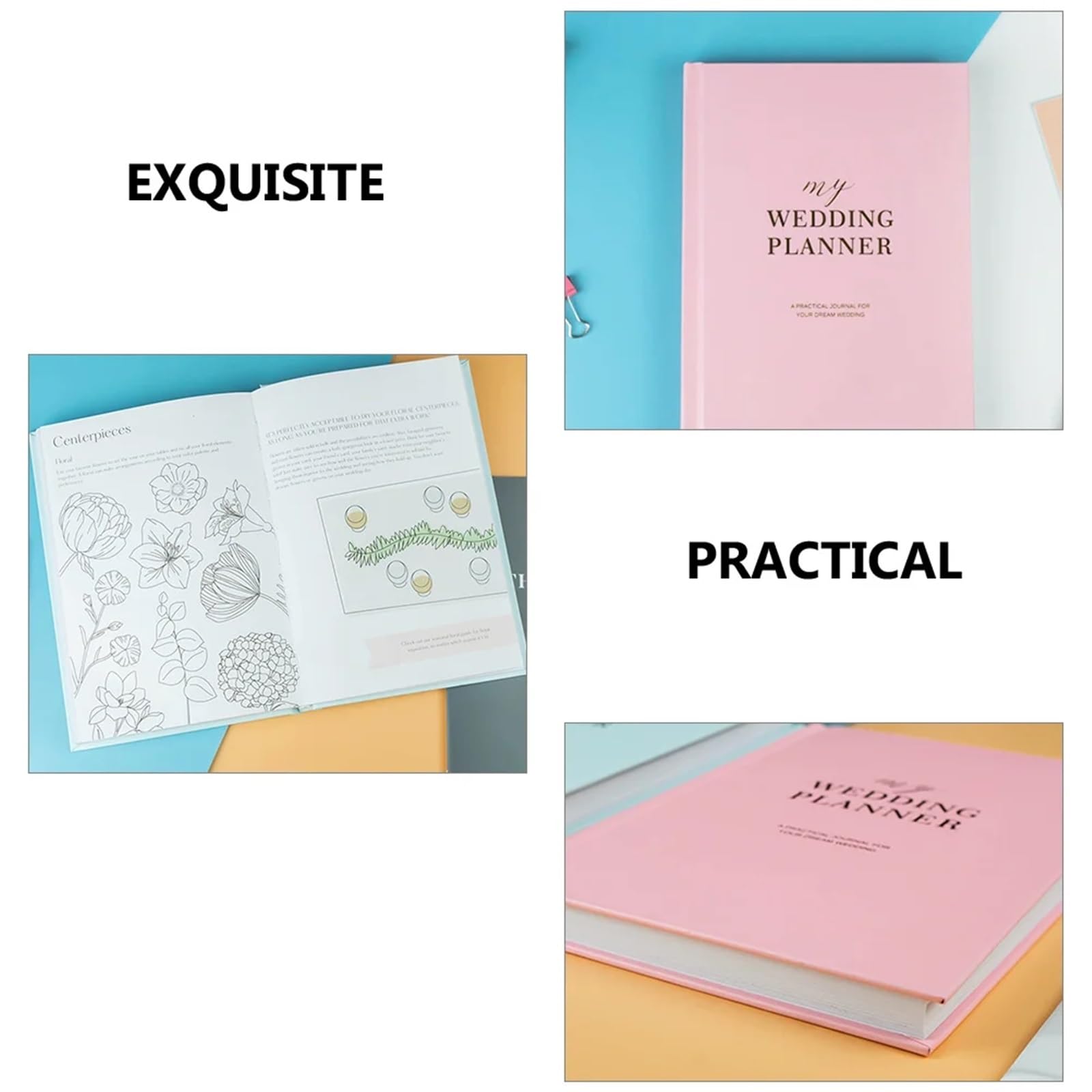 Hochzeitsplanungsbuch Hochzeitsbuch Notizbuch Planung Notizblock for Planer und Organizer Die Braut Verlobung Für Hochzeiten, Jahrestage