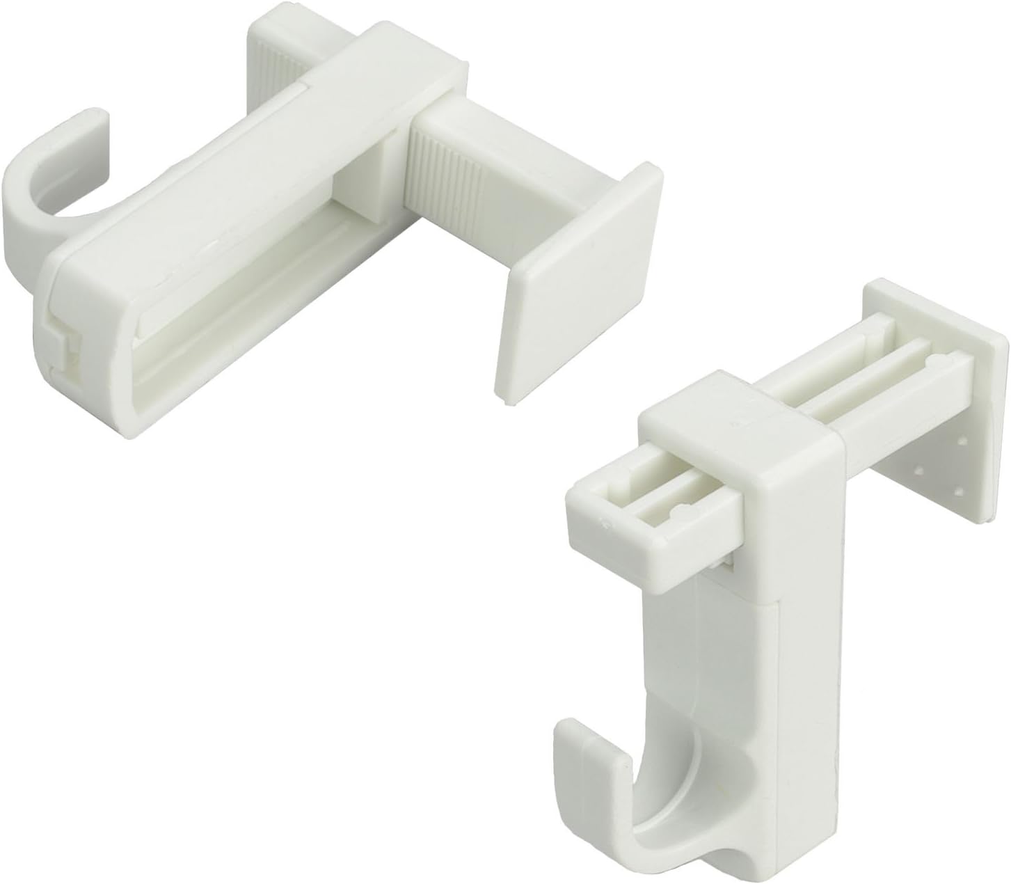 Pack of 2 Brackets for Blinds/Curtain Rod White