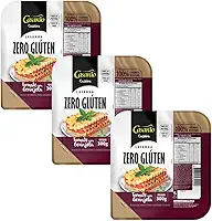 Kit com 3 Massa para Lasanha Vegana Tomate com Berinjela sem Glúten 300g - Casarão