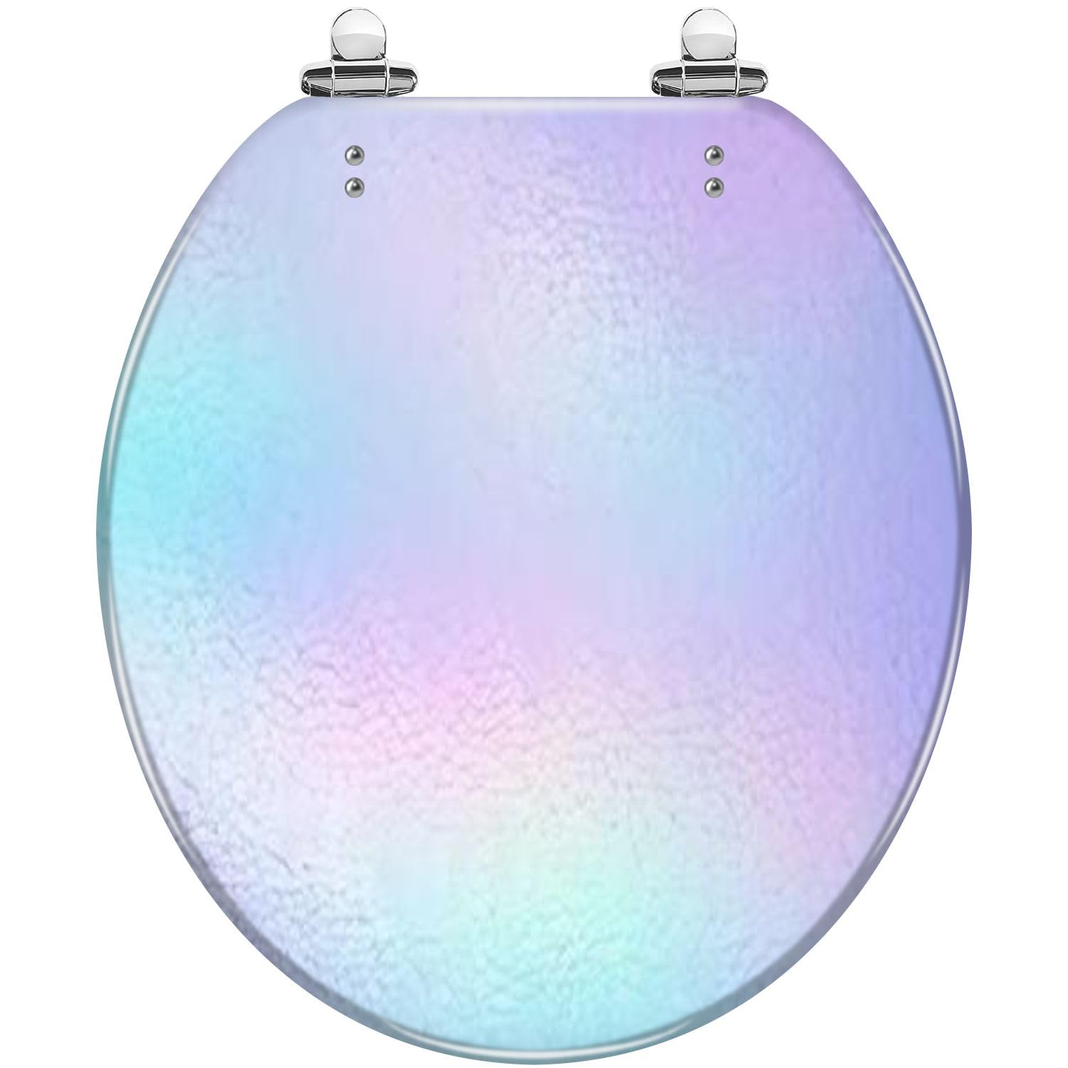 Tazyyzuu Multi1 Abstract Blue Marble Toilet Seat With Golden Veins Resin Slow Quiet Close Quick Release Hinges Easy To Clean(Multi1)