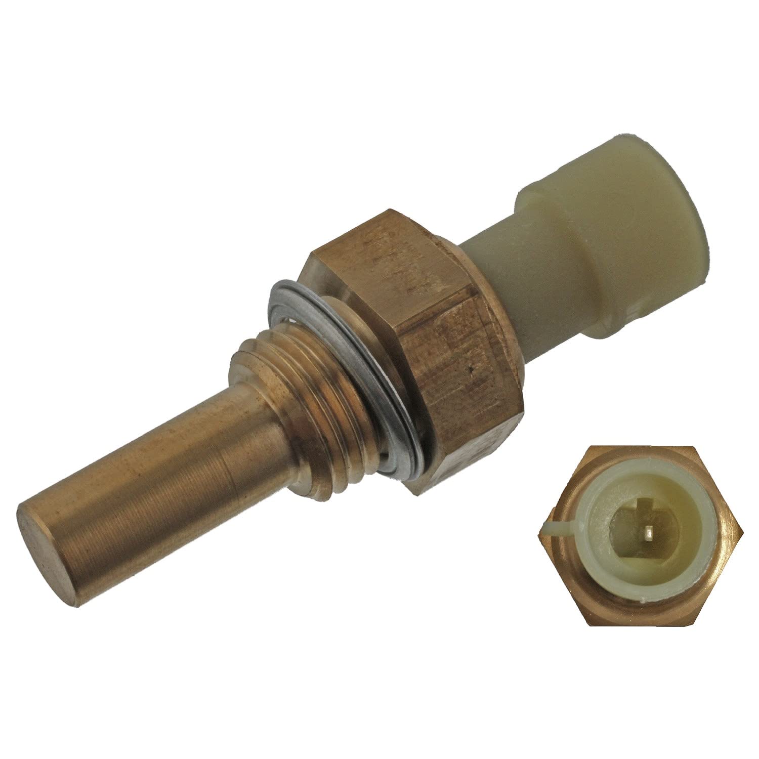FEBI BILSTEIN Coolant Temperature Sensor 58mm Length 19mm Spanner Fits IVECO