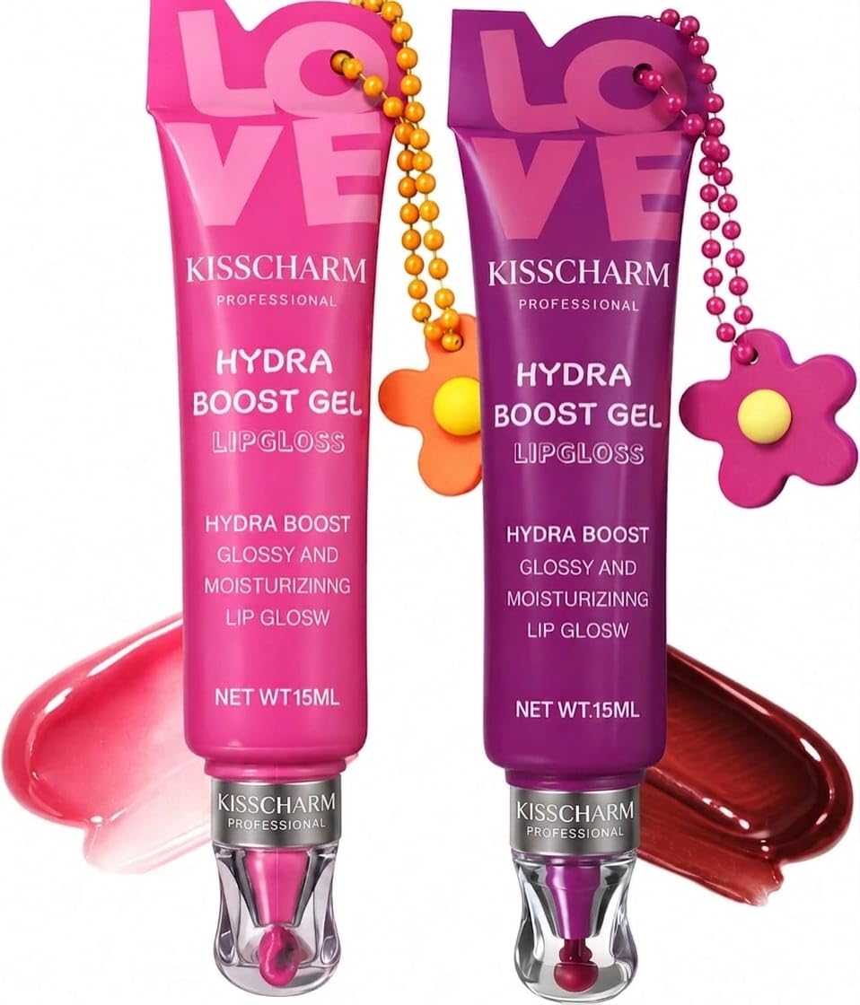 Korean Lip Gloss Duo Kit for Girls & Women | Set of 2 High Shine Hydrating Tinted Lip Gloss | Cute K-Beauty Inspired Lipgloss Combo | Moisturizing, Non-Sticky & Glossy Lip Makeup-image-21