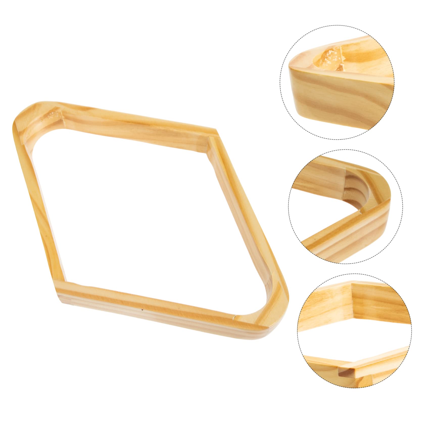 Support de Boules de Billard, Triangle de Billard, Cadre de Billard, 2 pièces, Accessoires de Table de Billard, Support de Billard en Bois(30x20.5cmx3pcs)