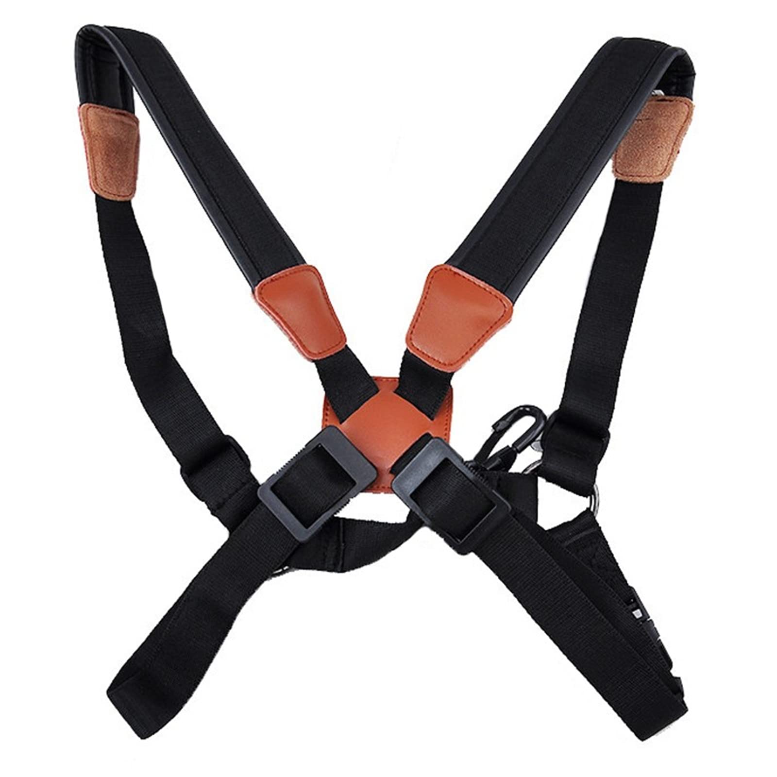 Miwayer Saxophone Neck Strap Professional Sax Harness Double Shoulder Padded Neck Sling Adjustable For Baritone Alto Tenor Soprano Baritone And Bari Sax (Large)