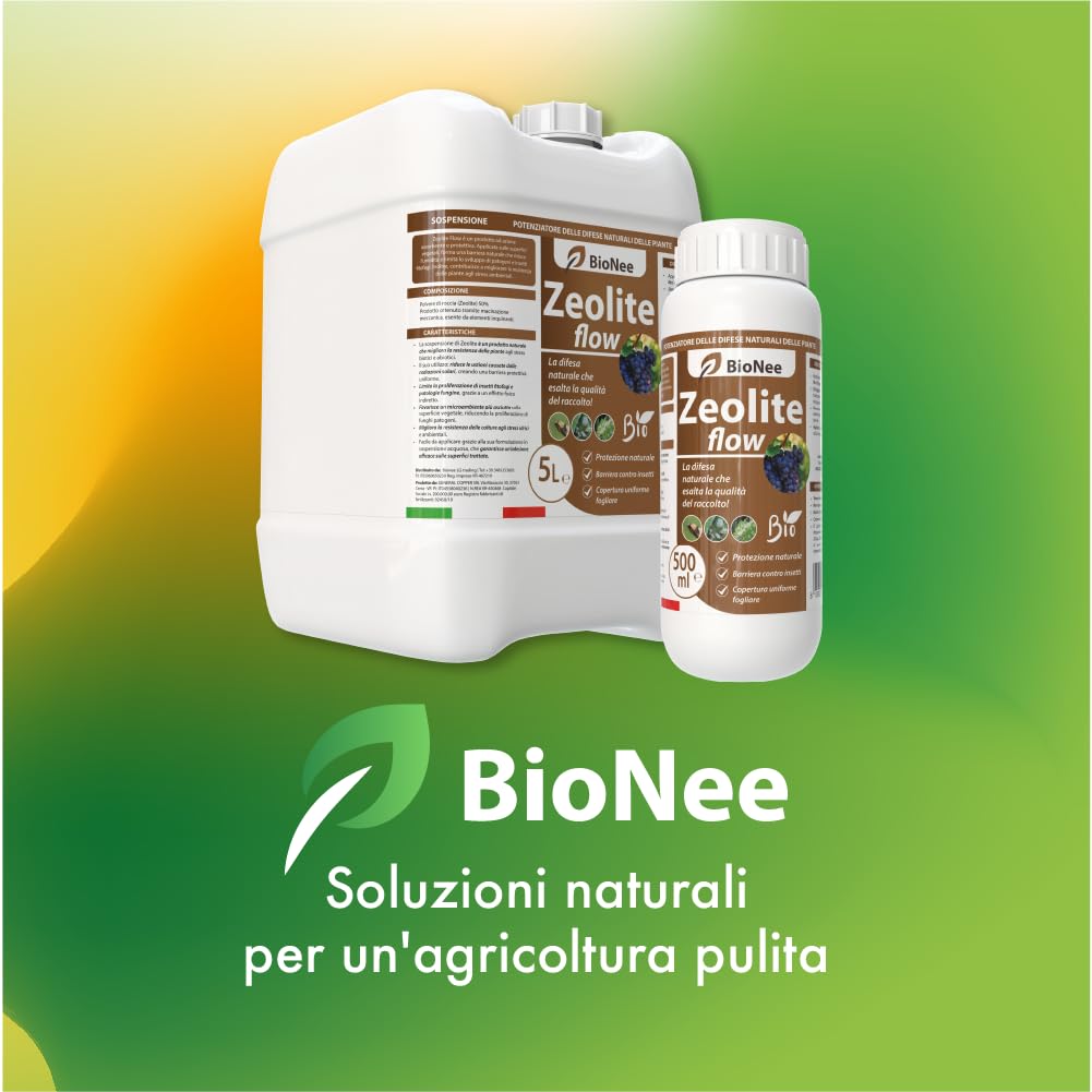 Zeolite Flow in sospensione 5 L – Corroborante Naturale Antifungo e Insetti per Piante