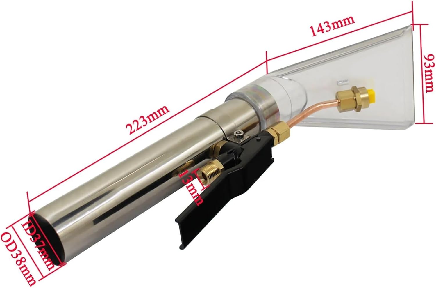 Handheld Carpet Extractor Nozzle for Upholstery & Auto Cleaning, Furniture & Seat Cleaning Tool