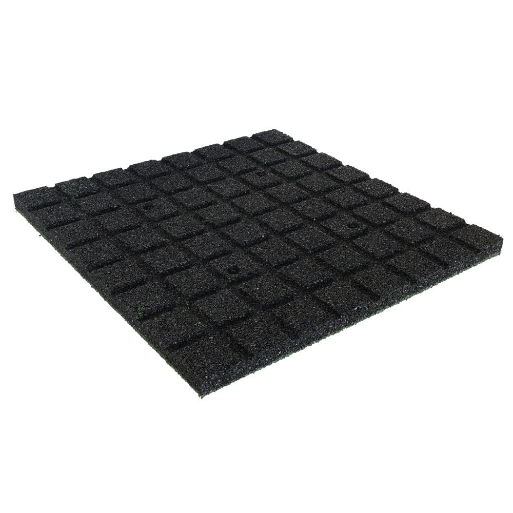 Carreaux en caoutchouc 25 mm - 1 m² (4 carreaux de 50 x 50 cm) - Vert
