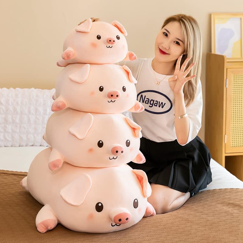 Simpatico Fumetto Maiale Peluche Giocattolo Kawaii Rosa Maiale Cuscino Peluche Animali Di Peluche Cuscino Bambola Per I Bambini Compleanno Regalo Di Natale 75 cm Rosa