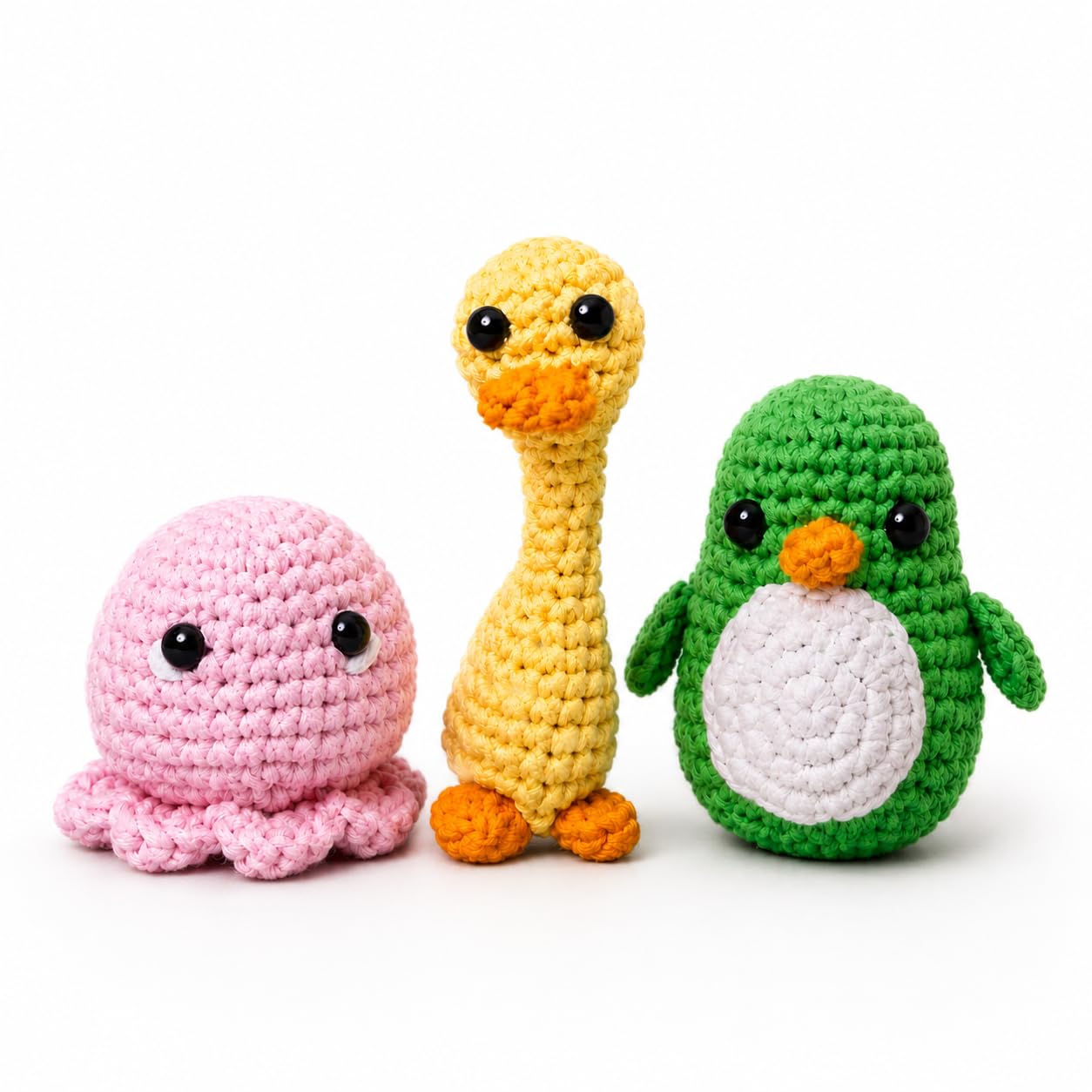 THE FABLES DIY Crochet Kit Combo Pack of 3 - Chonky the Penguin, Dinku the Duck and Zuzu the Octopus, for Beginners-image-39