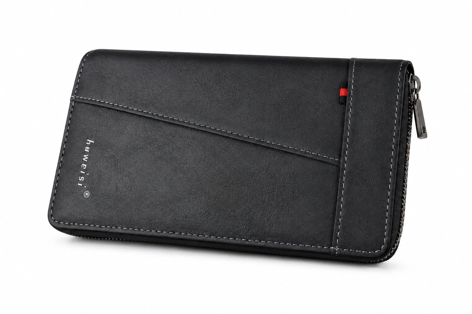 Best Buy 11 Premium Zip Long Clutch Wallet with Multi Card Slots, Black-image-40