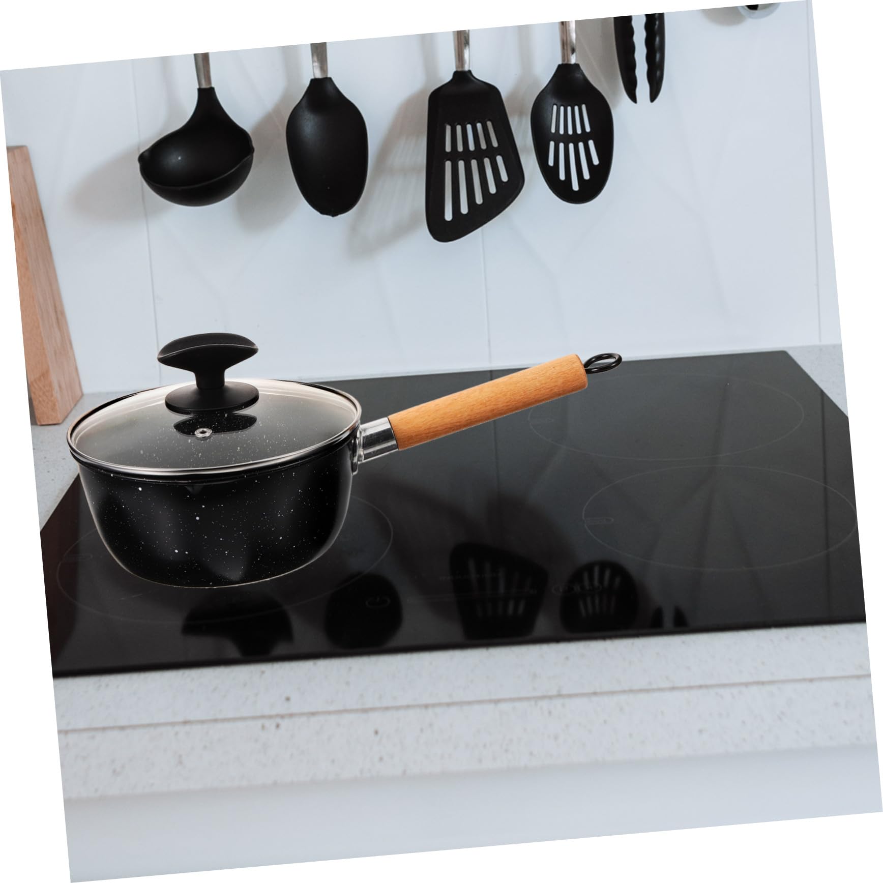 TOYANDONA Antihaft Küchen saucepan mit Deckel Langlebiger aus Umweltfreundlichem Material Sicherer Langer Griff Einfache Reinigung Vielseitig für Haushalt und Babyernährung Geeignet