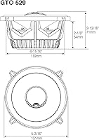 Vista 6 de JBL GTO609C - Sistema de altavoces estéreo de componentes de audio para auto de 6.5 pulgadas y 270 W con tecnología de conos de woofer Plus One