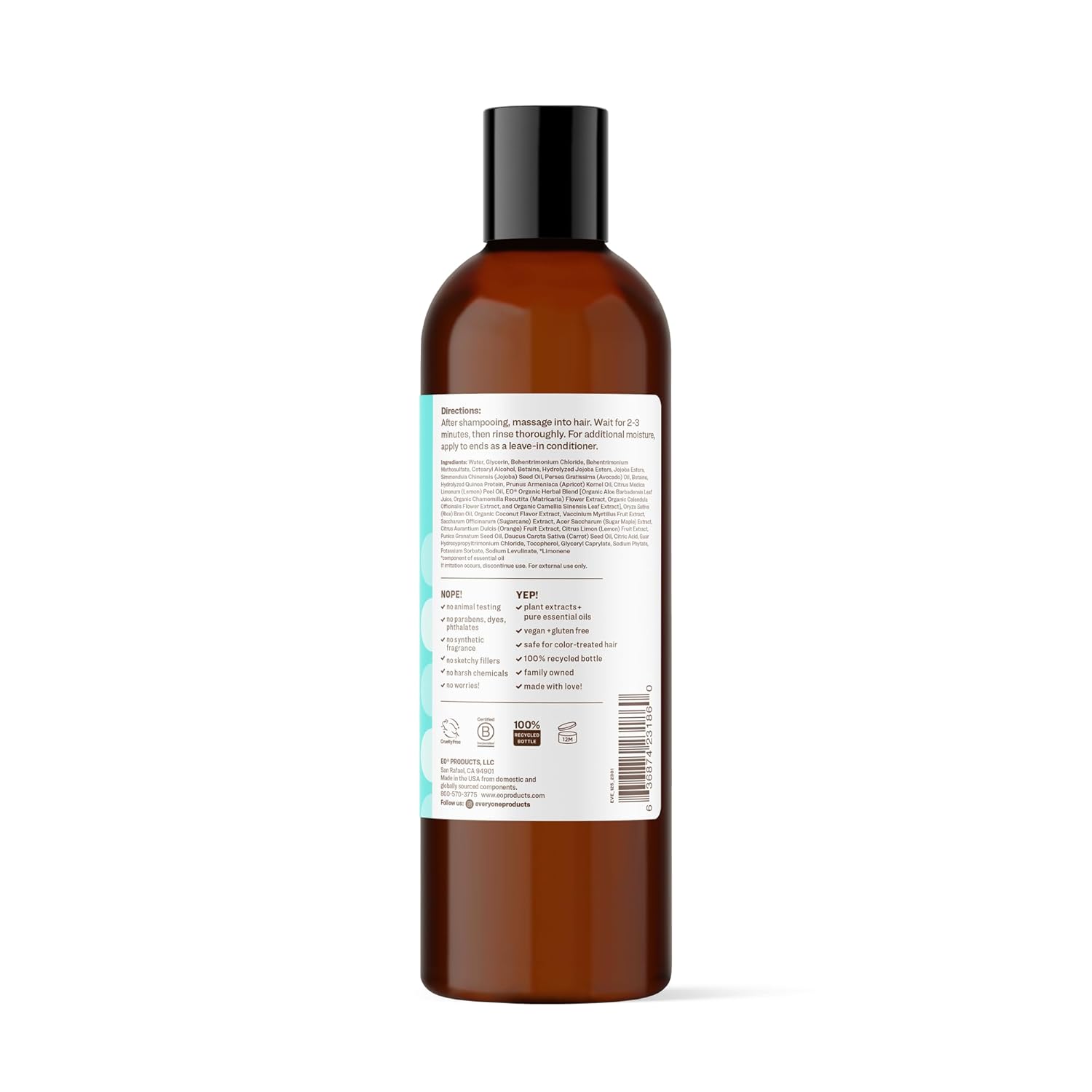 Everyone Hair Care Conditioner - Coconut & Lemon Mighty, 12 fl oz Bottle, Wash & Leave In Hydrating Conditioner, Deep Moisturizing, Sulfate Free & Paraben Free (Pack of 2)