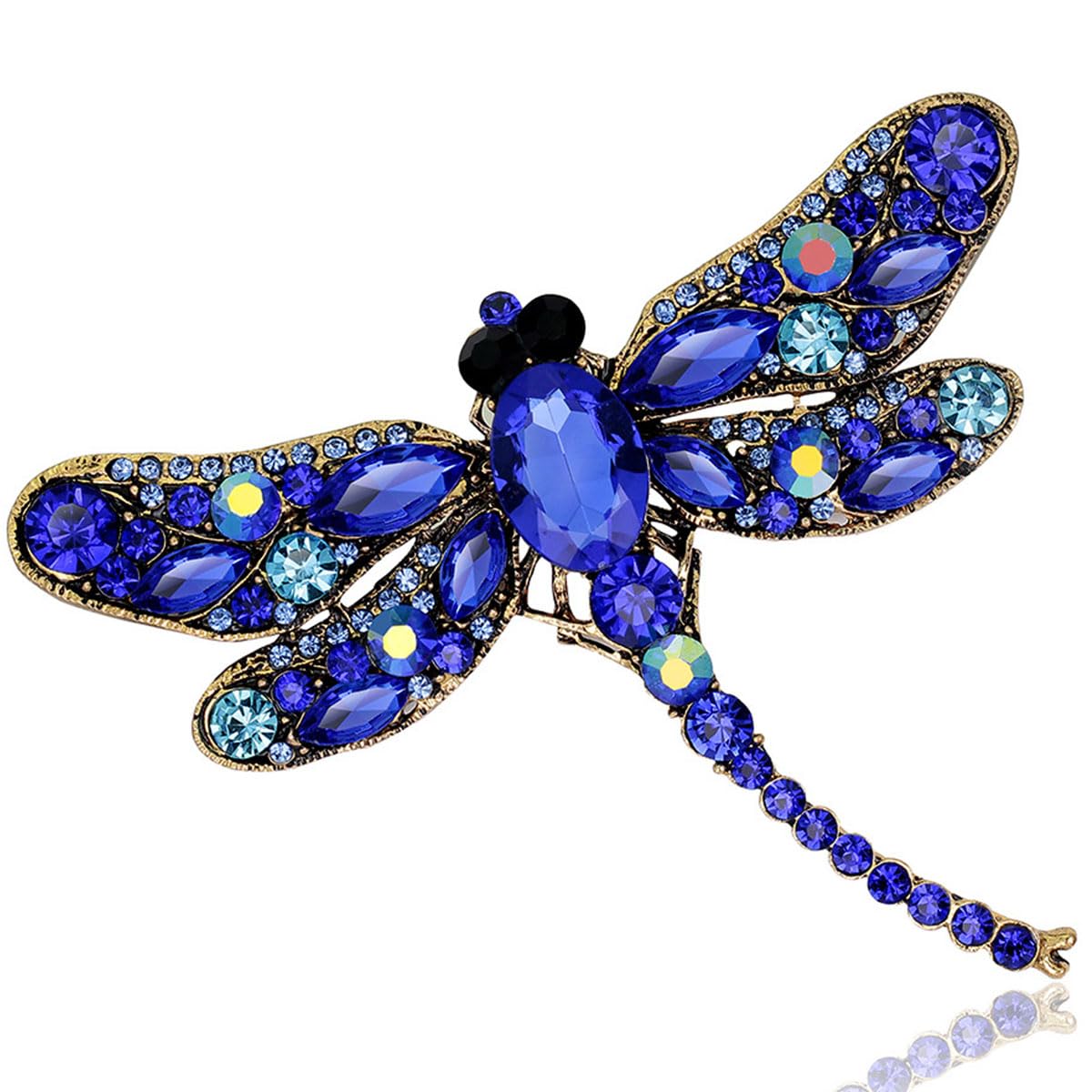 FAIRYGATE Rhinestone Brooch Clothing Jewellery Accessories Fashion Elegant Shiny Crystal Teardrop Brooches Wreath Pendent Lapel Pin，B36 — view 24