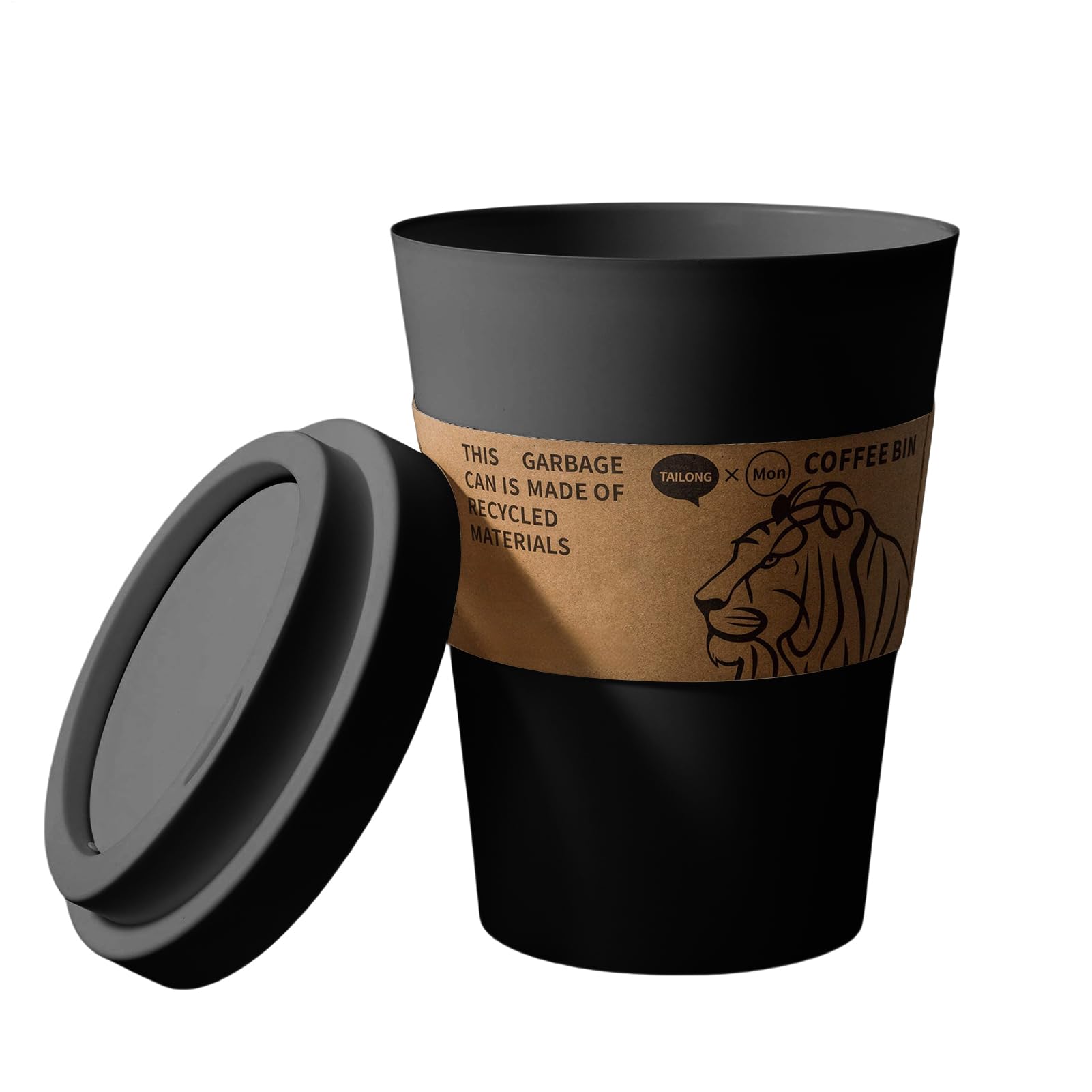 Cestino per Rifiuti Cestino Con Coperchio Oscillante A Forma Di Da Caffè | Contenitore A Coperchio Oscillante Durevole Per Interni Ed Esterni Uffici Scrivania Bagno Cortile