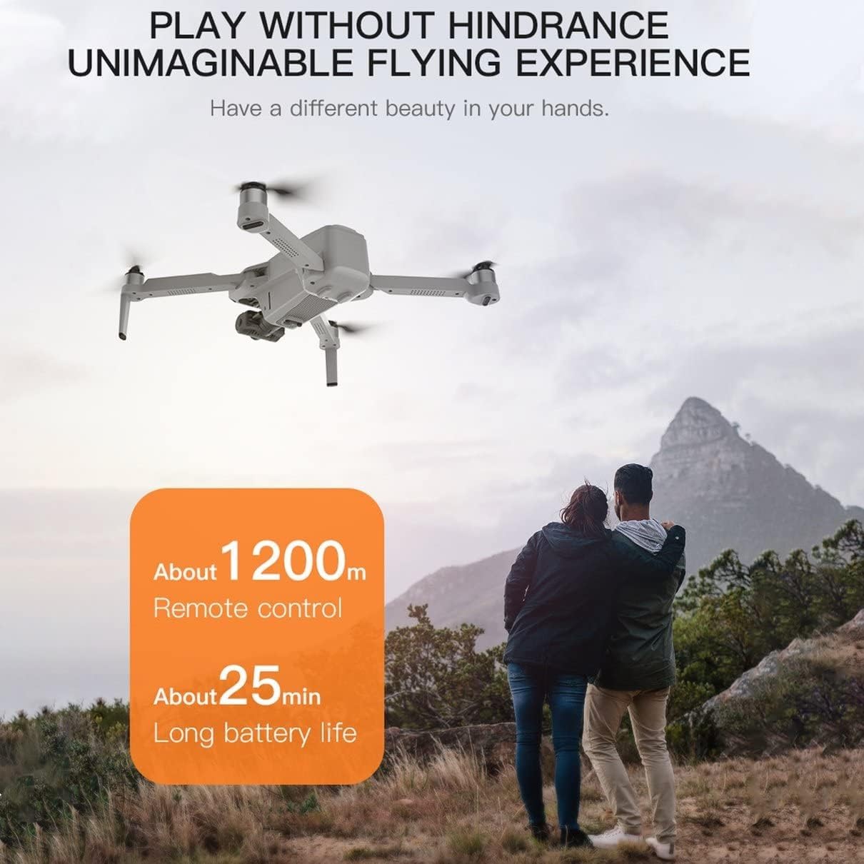 Avión de Control Remoto Plegable GPS 4K HD cámara aérea Drone Cámara con cardán de 2 Ejes for fotografía aérea Profesional antivibración sin escobillas Quadcopter (Size : 1 Battery)