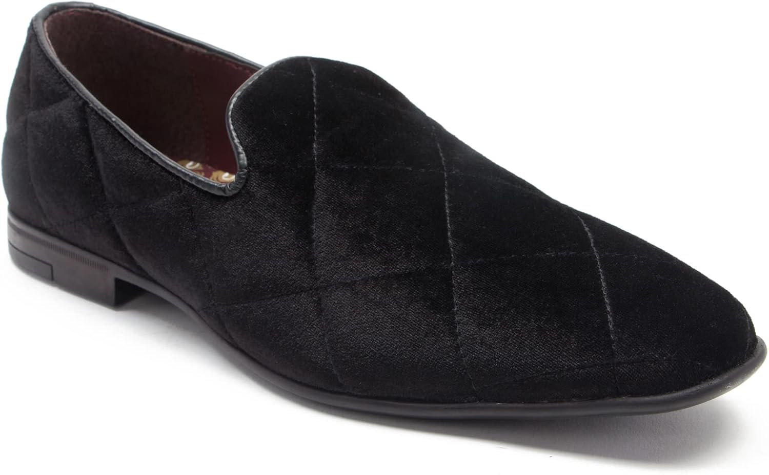 Thomas Crick Men’s Gamble Velvet Dress Loafers Slip On Shoess Classic Tuxedo Dress Shoes