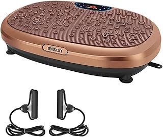 EILISON FitMax KM-818 3D XL Vibration Plate Exercise Machine - Whole Body Workout Vibration Fitness Platform w/Loop Bands - Home Training Equipment for Recovery, Wellness, Weight Loss (Jumbo Size)