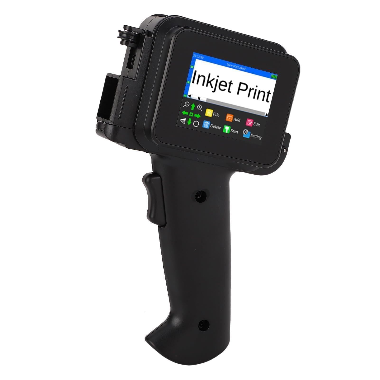 SUNGOOYUE Impresora de Inyección de Tinta Precisa, Portátil, de Secado Rápido, Portátil, Mini 12,7 Mm, para Texto, Código de Barras, Código QR, Contador, Número de Lote, Codificador de Fecha para