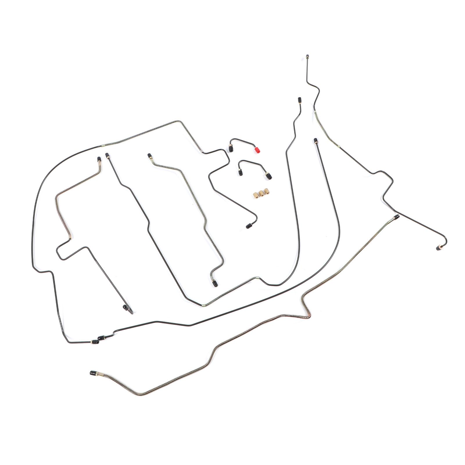 Ausla Zestaw Przewodów Hamulcowych ze Stali Nierdzewnej Wstępnie Uformowany Zestaw Hydraulicznych Przewodów Hamulcowych SJPB9701 919221 Kompletny Zamiennik Przewodu Metalowego do Naprawy Hamulców