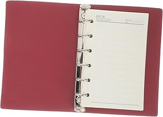 VILLCASE 1 Conjunto De Caderno De Desenho Diário Planejador De Couro Diário Notas De Campo Fichário De Couro Pu Planejador Diário Diário De Couro Placa De Cortiça Rosa Couro Encadernado