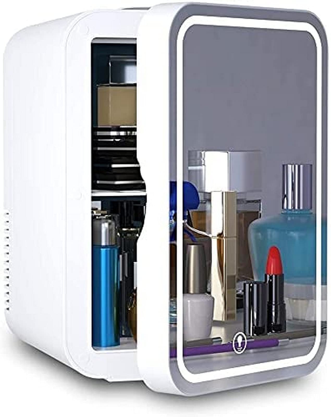 Sgdodky Mini Nevera, Mini Nevera 6 litros AC/DC Enfriador y Calentador termoeléctrico portátil para el Cuidado de la Piel, Dormitorio y Viajes (Mir