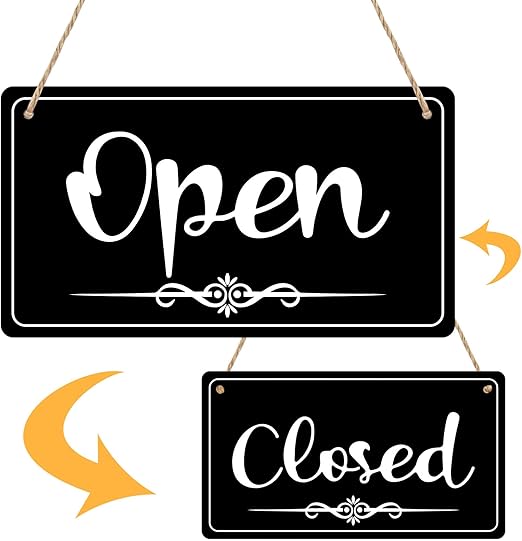 Open Signs for Business Double Sided Open Closed Sign Business Hours