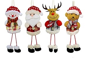 12Pcs Plush Christmas Tree Ornaments