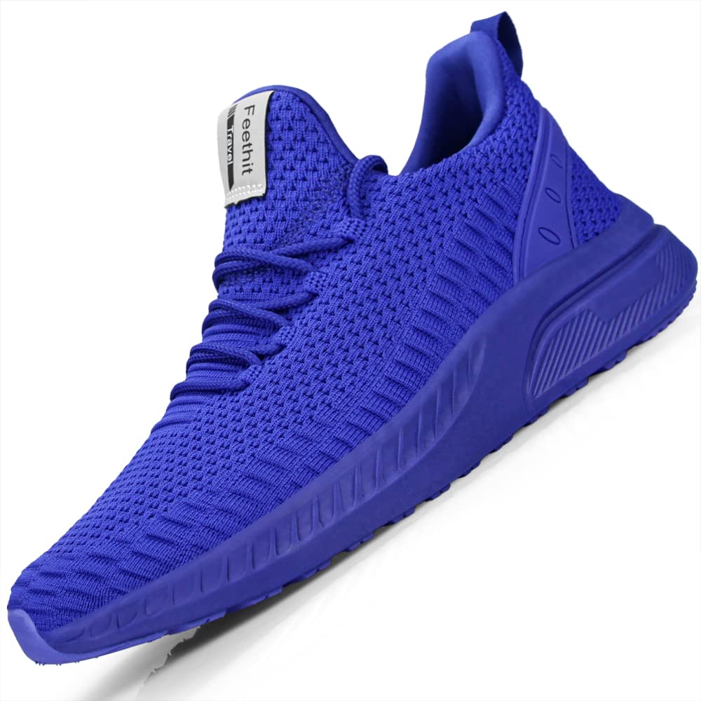 Mens Slip On Walking Shoes Blade Tennis Shoes Non Slip Running Shoes Lightweight Workout Shoes Breathable Mesh Fashion Sneakers