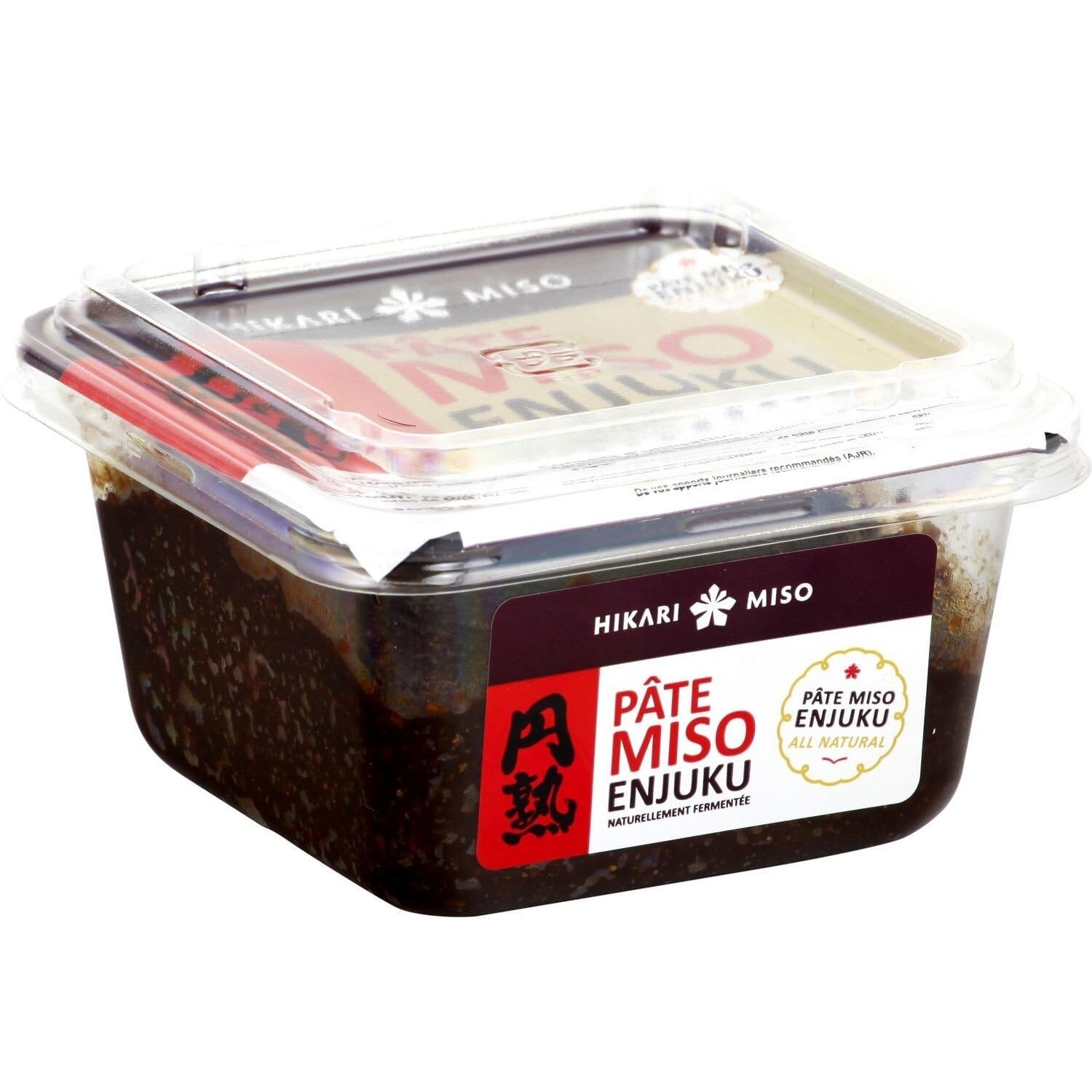 HIKARI MISO – Pâte Miso Rouge Enjuku, Saveur Intense et Authentique pour Cuisine Japonaise (300g) - Le lot de 3