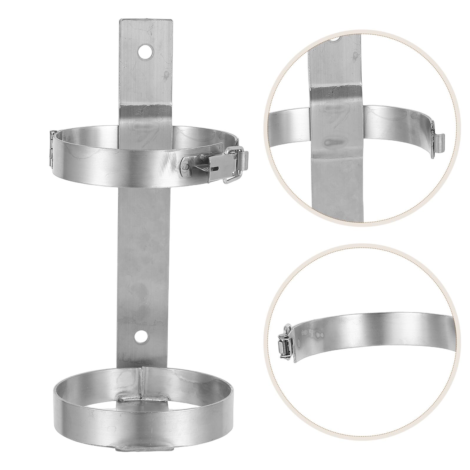 Soporte para Extintor de Incendios de Pared 2 Kg en Acero Inoxidable 304 Cierre Ajustable, Soporte Metálico Resistente para Coche, Barco y Hogar, Compatible Extintores Estándar
