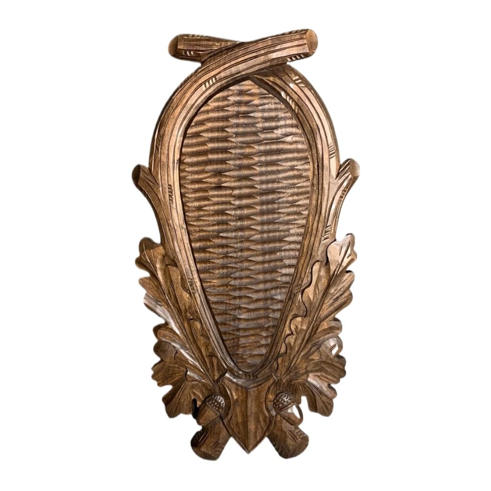 Hi Life Living Nature Scudo di Legno per Trofeo Daino. Pannello. Corna. Caccia. 43x22cm 231401