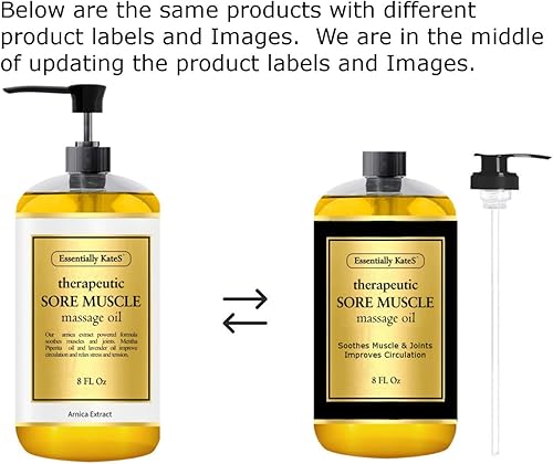 Miniatura 2 de Aceite de masaje muscular dolorido de 8 onzas líquidas, extracto de arinca y menta, alivia el dolor y los músculos cansados y las articulaciones