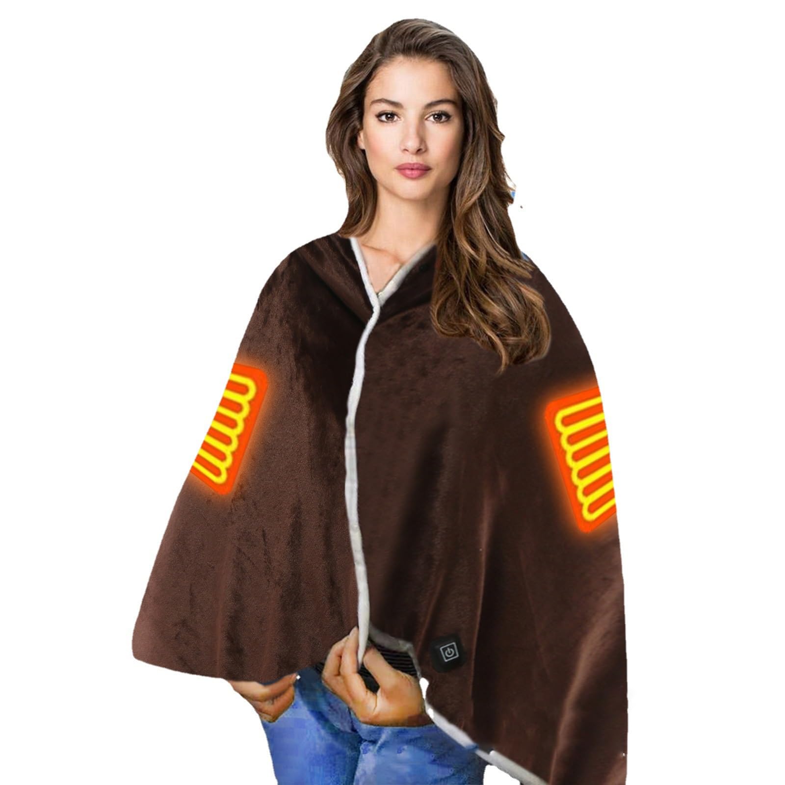 Koc grzewczy USB, 140 x 80 cm, flanelowy koc grzewczy, można prać w pralce, do domu i biura