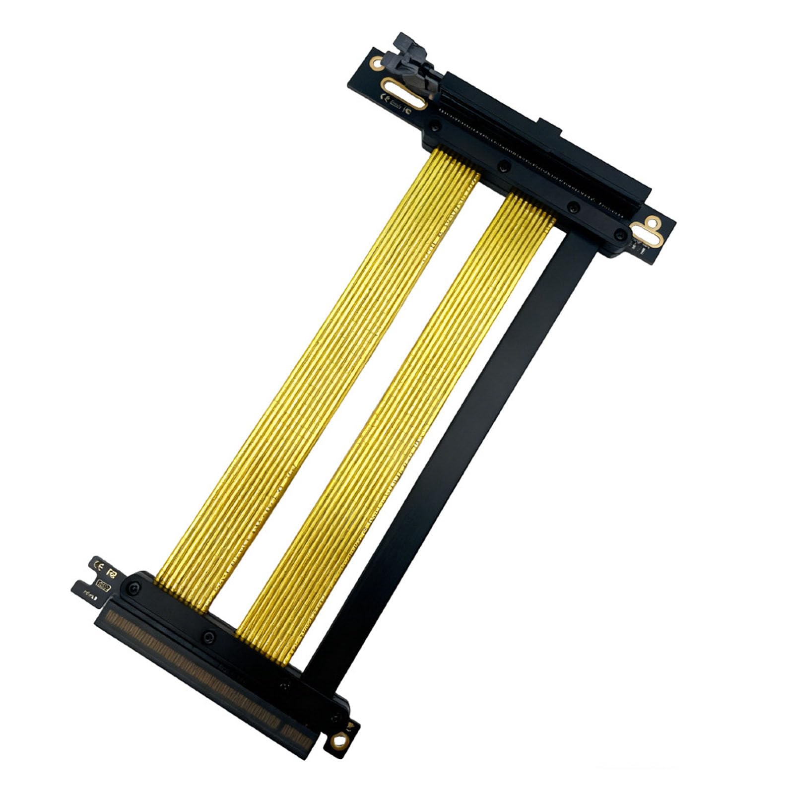 Cavo prolunga per scheda grafica PCIe 5.0 X16 da 20 cm per installazione verticale da 180 a 90 gradi che supporta l ' estensione flessibile con velocità 32GT / s