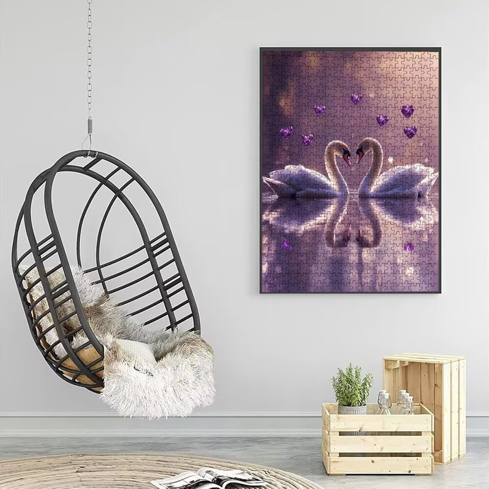 Puzzle 4000 Pezzi, Cigno Amore 3D Puzzle per Adulti Impegnativo, Educa Puzzles Artistico, Divertente E Stimolante Puzzles Decorativo per La Famiglia, Regalo e Decorazione Pareti DX0YL6-886